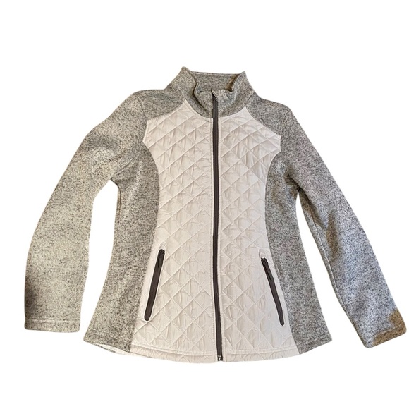 Reebok new zip up quilter and knit jacket - Picture 1 of 6